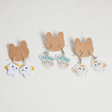 Toothy Dangly Earrings