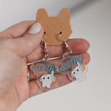 Toothy Dangly Earrings